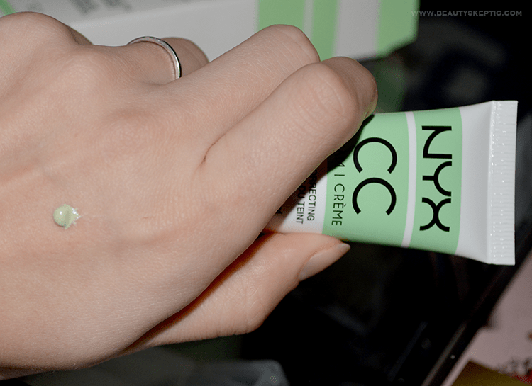 NYX Green CC Cream - Dispensed